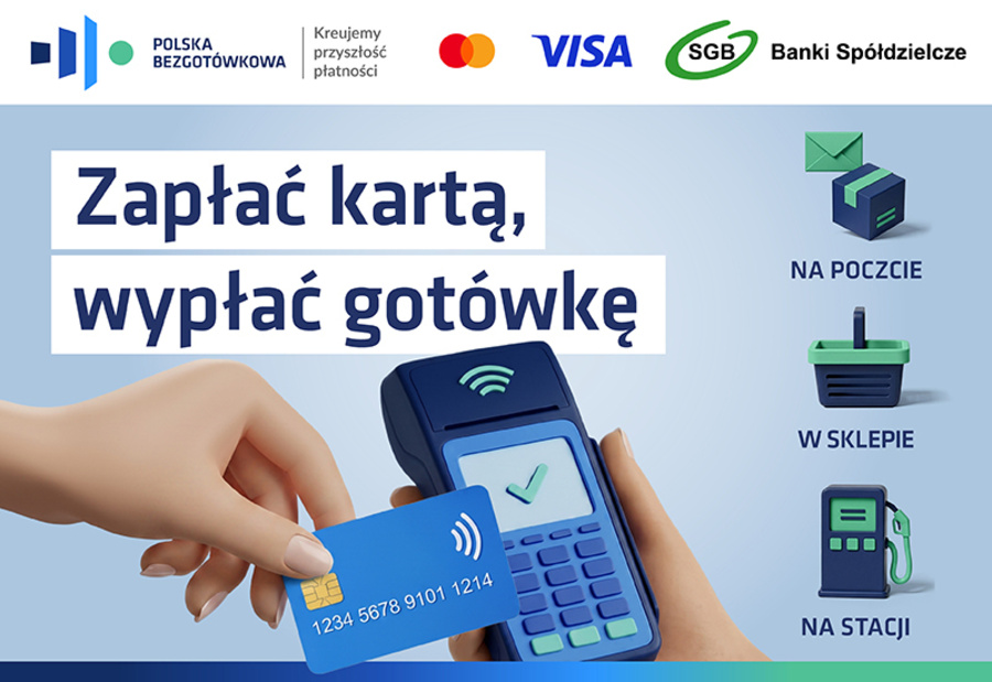 Zapłać kartą, wypłać gotówkę - kampania cashback